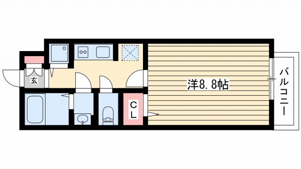 神戸市灘区青谷町の賃貸物件の間取写真