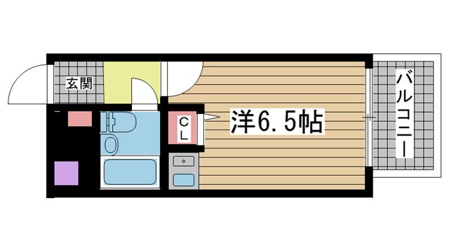 神戸市中央区花隈町の賃貸物件の間取写真