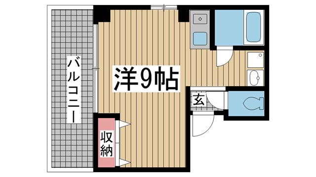 神戸市兵庫区駅南通の賃貸物件の間取写真