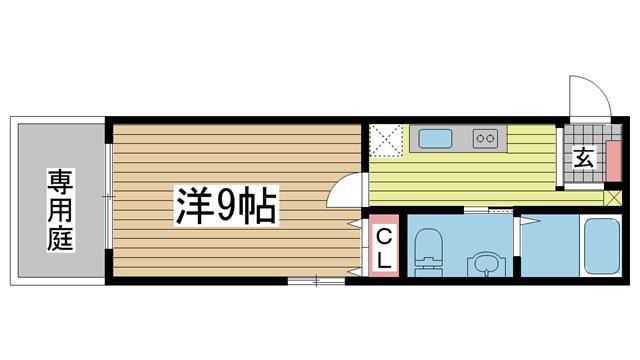神戸市垂水区海岸通の賃貸物件の間取写真