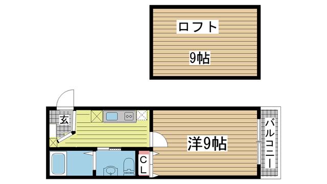 神戸市垂水区海岸通の賃貸物件の間取写真