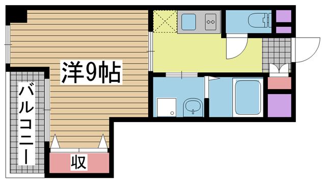 神戸市中央区熊内町の賃貸物件の間取写真