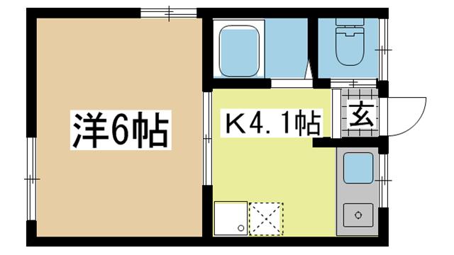 神戸市長田区丸山町の賃貸物件の間取写真
