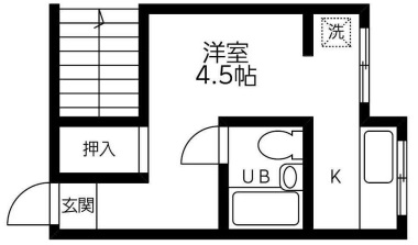 神戸市兵庫区湊川町(神戸電鉄有馬線湊川)のアパート賃貸物件 間取画像