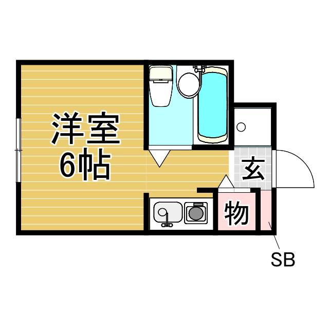神戸市中央区山本通(神戸市営地下鉄線県庁前)のマンション賃貸物件 間取画像