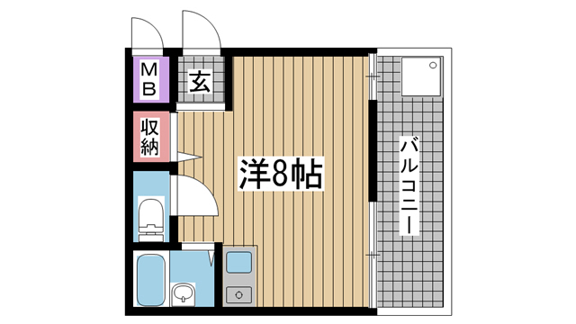 神戸市灘区稗原町(JR東海道本線(近畿)六甲道)のマンション賃貸物件 間取画像