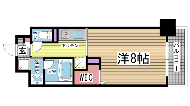 神戸市兵庫区入江通(JR山陽本線兵庫)のマンション賃貸物件 間取画像