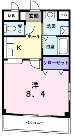 尼崎市東難波町(阪神本線尼崎)のマンション賃貸物件 間取画像