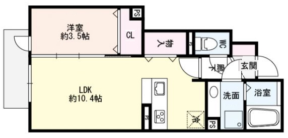 神戸市灘区岩屋中町(JR東海道本線(近畿)灘)のアパート賃貸物件 間取画像