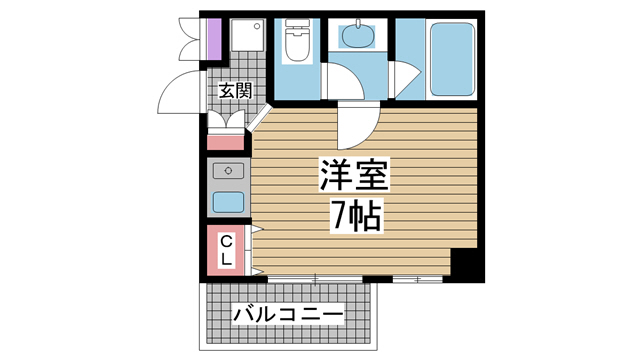神戸市灘区原田通(阪急神戸線王子公園)のマンション賃貸物件 間取画像