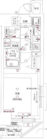 神戸市兵庫区荒田町(JR東海道本線(近畿)神戸)のマンション賃貸物件 間取画像