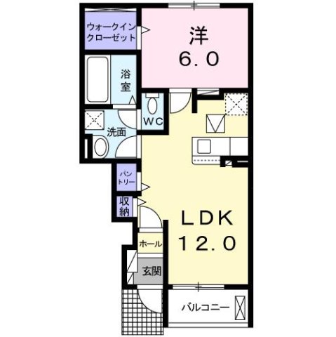 尼崎市武庫之荘(阪急神戸線武庫之荘)のアパート賃貸物件 間取画像
