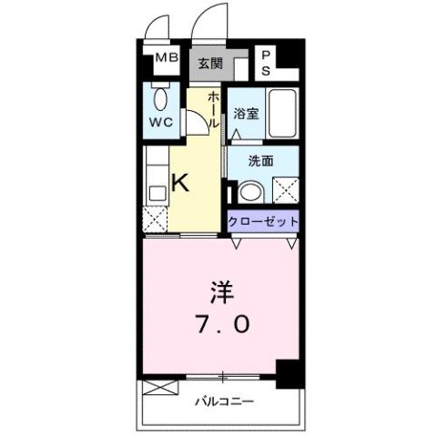 尼崎市塚口本町(阪急神戸線塚口)のマンション賃貸物件 間取画像