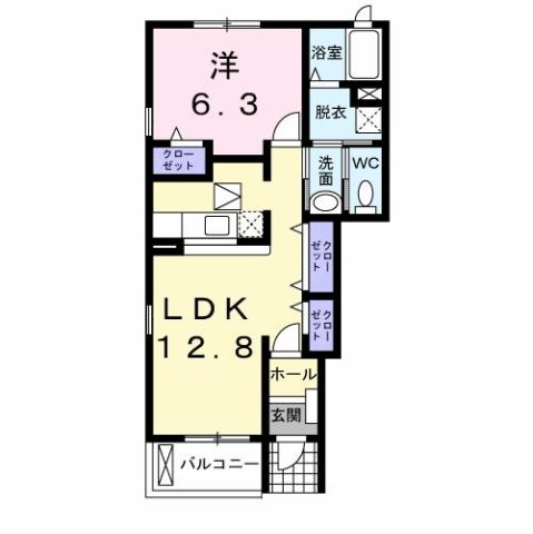 神戸市須磨区東落合(神戸市営地下鉄線名谷)のアパート賃貸物件 間取画像