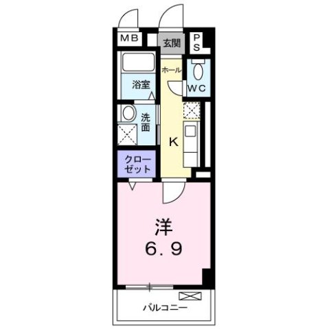尼崎市水堂町(JR東海道本線(近畿)立花)のマンション賃貸物件 間取画像