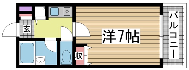 神戸市灘区弓木町(JR東海道本線(近畿)六甲道)のマンション賃貸物件 間取画像