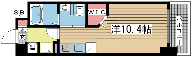 神戸市兵庫区福原町(JR東海道本線(近畿)神戸)のマンション賃貸物件 間取画像