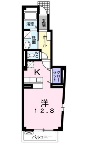 神戸市須磨区月見山本町(山陽電鉄線月見山)のアパート賃貸物件 間取画像