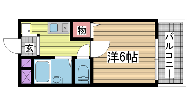 神戸市灘区篠原南町(阪急神戸線六甲)のアパート賃貸物件 間取画像