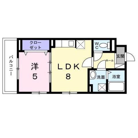 尼崎市神田南通(阪神本線出屋敷)のアパート賃貸物件 間取画像