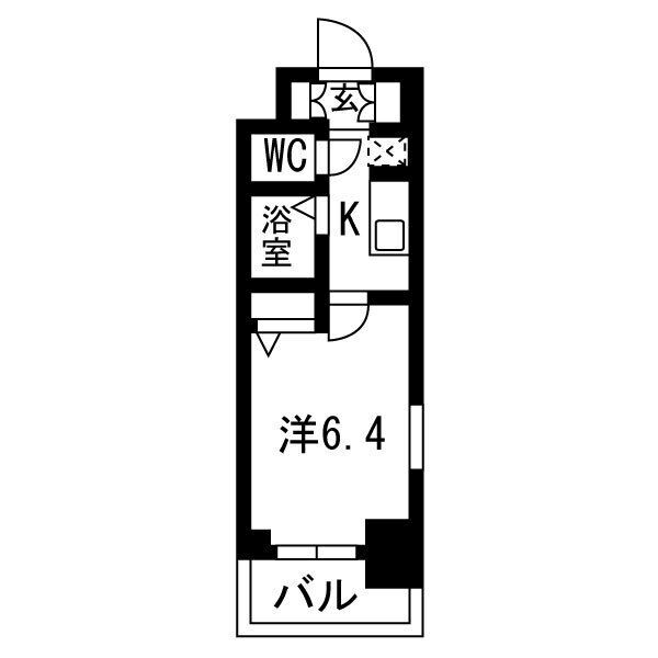 神戸市兵庫区水木通(JR東海道本線(近畿)神戸)のマンション賃貸物件 間取画像