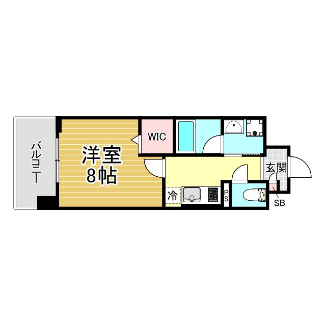 神戸市兵庫区三川口町(JR山陽本線兵庫)のマンション賃貸物件 間取画像