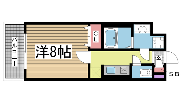 神戸市灘区岩屋中町(JR東海道本線(近畿)灘)のマンション賃貸物件 間取画像
