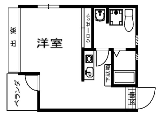 神戸市灘区城内通(JR東海道本線(近畿)灘)のアパート賃貸物件 間取画像