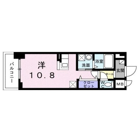 神戸市中央区御幸通(JR東海道本線(近畿)三ノ宮)のマンション賃貸物件 間取画像
