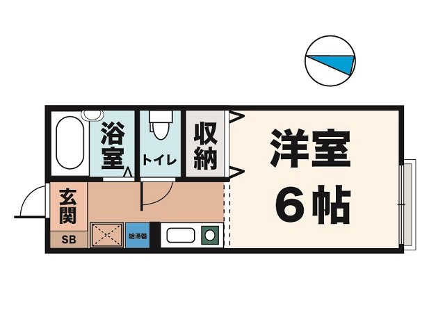 神戸市須磨区多井畑東町(神戸市営地下鉄線名谷)のアパート賃貸物件 間取画像