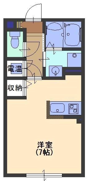 西宮市広田町(阪急神戸線西宮北口)のアパート賃貸物件 間取画像
