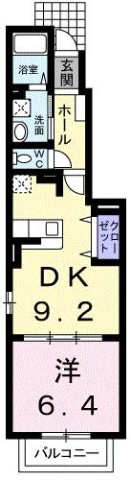 神戸市西区白水(JR山陽本線明石)のアパート賃貸物件 間取画像
