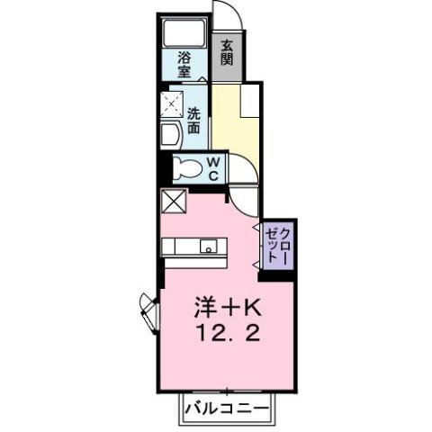 明石市大久保町大窪(JR山陽本線大久保)のアパート賃貸物件 間取画像