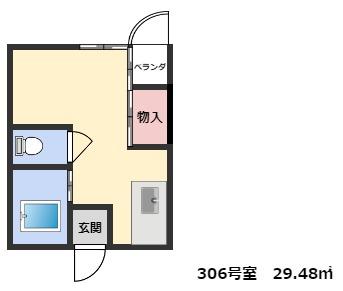神戸市中央区中山手通(JR東海道本線(近畿)三ノ宮)のマンション賃貸物件 間取画像