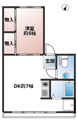 神戸市東灘区御影本町(阪神本線御影)のマンション賃貸物件 間取画像