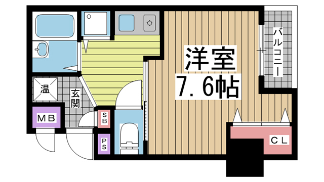 神戸市中央区海岸通(JR東海道本線(近畿)元町)のマンション賃貸物件 間取画像