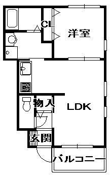 西宮市山口町下山口(神戸電鉄三田線田尾寺)のアパート賃貸物件 間取画像