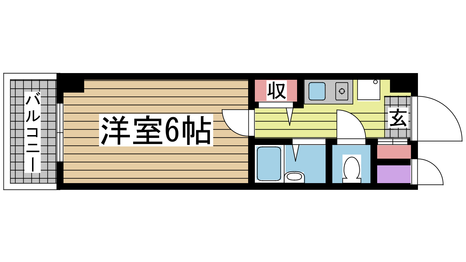 神戸市中央区生田町(JR東海道本線(近畿)三ノ宮)のマンション賃貸物件 間取画像