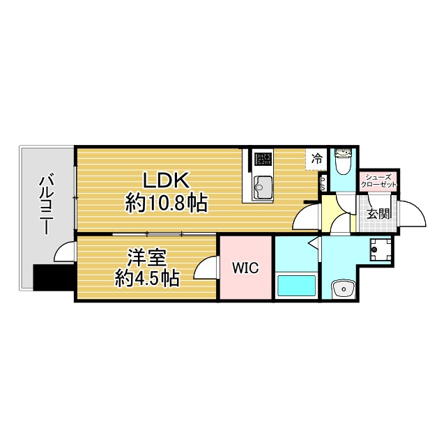 神戸市中央区栄町通(JR東海道本線(近畿)神戸)のマンション賃貸物件 間取画像