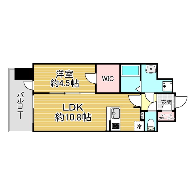 神戸市中央区栄町通(JR東海道本線(近畿)神戸)のマンション賃貸物件 間取画像