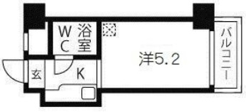 神戸市中央区元町通(JR東海道本線(近畿)神戸)のマンション賃貸物件 間取画像
