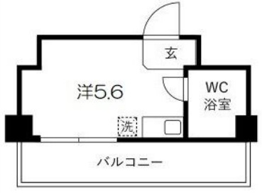 神戸市中央区御幸通(JR東海道本線(近畿)三ノ宮)のマンション賃貸物件 間取画像
