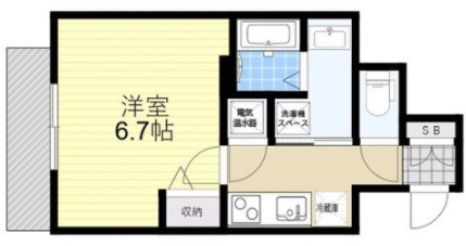 神戸市中央区北長狭通(JR東海道本線(近畿)神戸)のマンション賃貸物件 間取画像