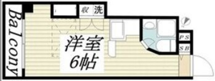 神戸市長田区大橋町(JR山陽本線新長田)のマンション賃貸物件 間取画像