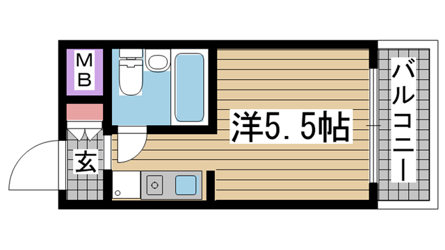 神戸市中央区雲井通(JR東海道本線(近畿)三ノ宮)のマンション賃貸物件 間取画像