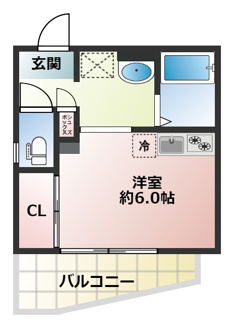 神戸市須磨区月見山本町(JR山陽本線須磨海浜公園)のアパート賃貸物件 間取画像