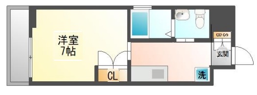 神戸市須磨区飛松町(山陽電鉄線板宿)のマンション賃貸物件 間取画像