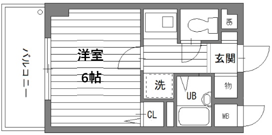 神戸市灘区八幡町(阪急神戸線六甲)のマンション賃貸物件 間取画像