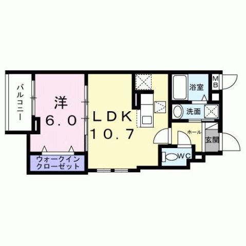 尼崎市今福(阪神本線杭瀬)のアパート賃貸物件 間取画像