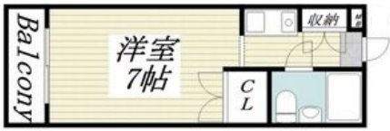 神戸市灘区新在家南町(阪神本線大石)のマンション賃貸物件 間取画像